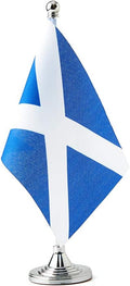 Scotland Flag Scottish Flags, Small Mini Scottish Desk Flag, Used by Mflagperft