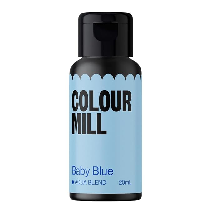 Colour Mill Aqua Blend Water-Based Food Coloring, 20 Milliliters Baby Blue by ColourMill