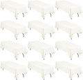 12 Pack 60 x 126 Inch Rectangle Tablecloth Ivory Polyester Tablecloth by fani