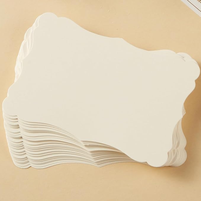 50 Pack Blank Kraft Cards Cardstock Thick Paper Brown Greeting Cards - Image 6