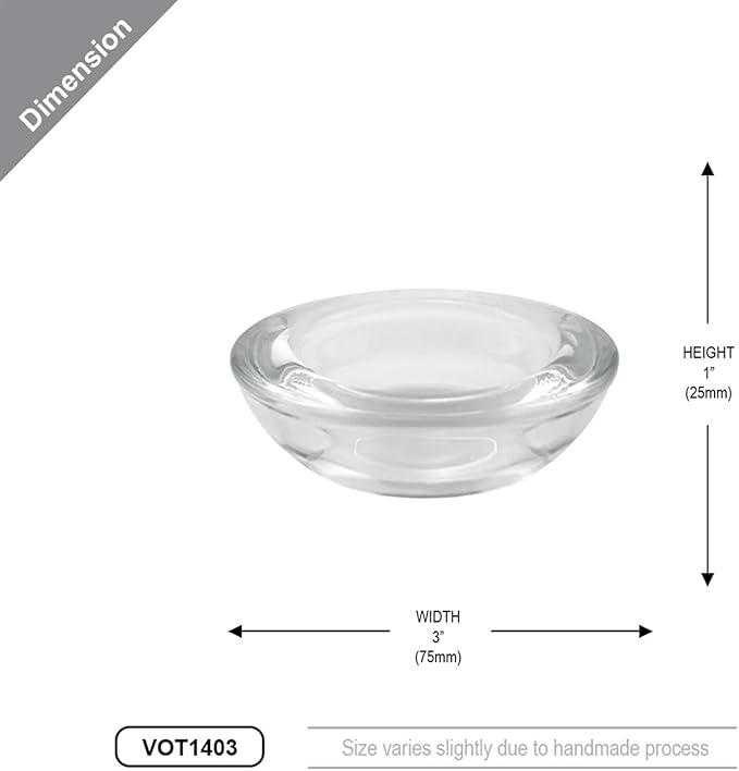 WGV Sturdy Tea Light Votive Candle Holder 3" W, Small Accent Decor, 6 Pieces - Image 3