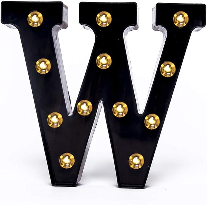 Foaky Black LED Marquee Number Lights Sign Light Up Marquee Number Lights Sign by Foaky