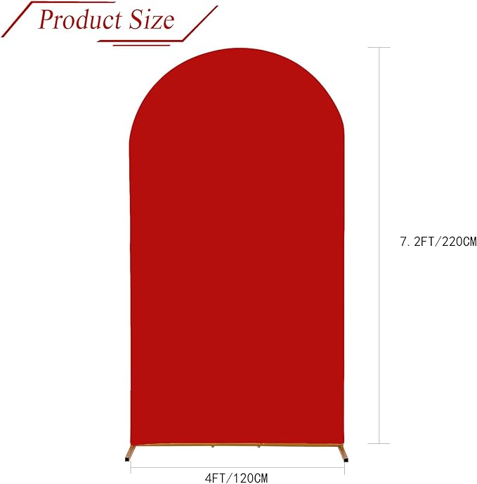 bricia Wedding Arch Backdrop Stand Cover, 7.2FT Double Sided Stretchy Arch - Image 2