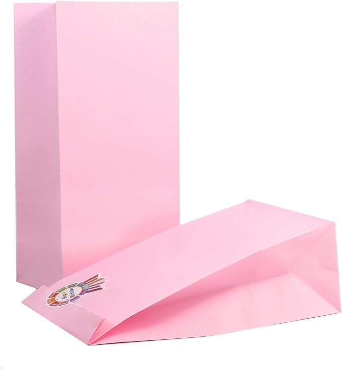 Oletx 30-Pack Pink Party Favor Paper Bags - Image 3