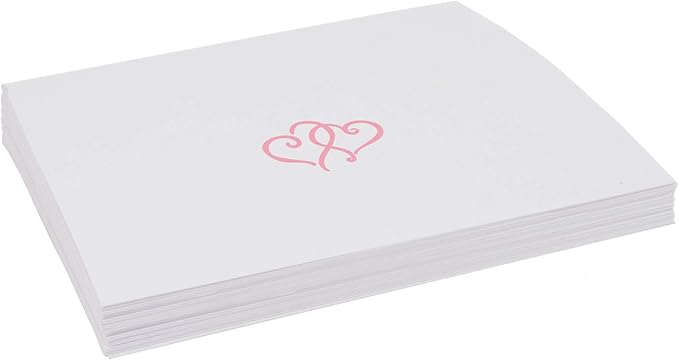 Linked Hearts Place Cards, Pre-cut and Scored - Image 4