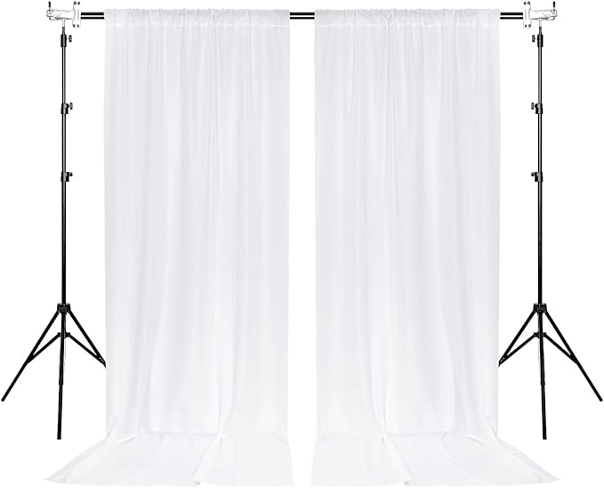 MYSKY HOME White Backdrop Curtain - Image 8