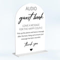 Audio Guest Book Sign for Wedding Acrylic Arch Wedding Bridal Shower Baby by Unknown