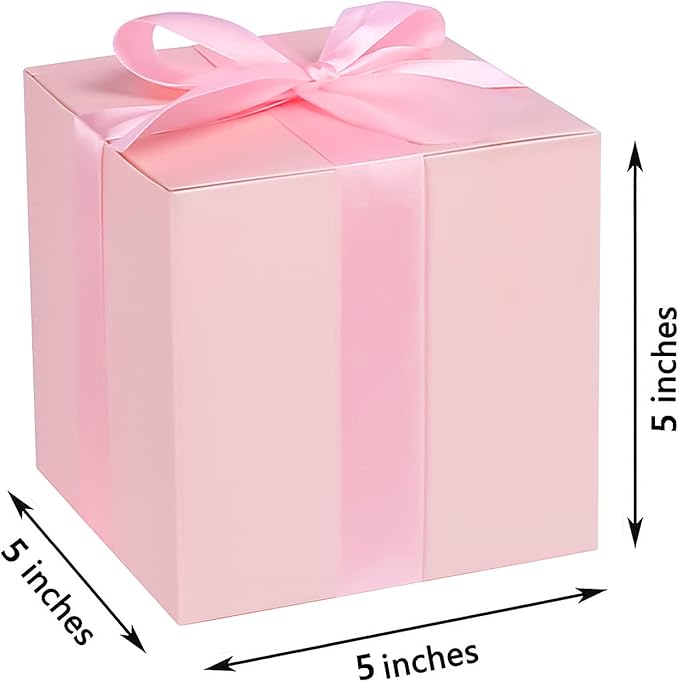 COTOPHER Small Gift Boxes 25 Pack 5x5x5 inches Pink Gift Boxes - Image 5