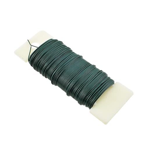 HAHIYO 22Gauge Green Flexible Metal Floral Wire by HAHIYO