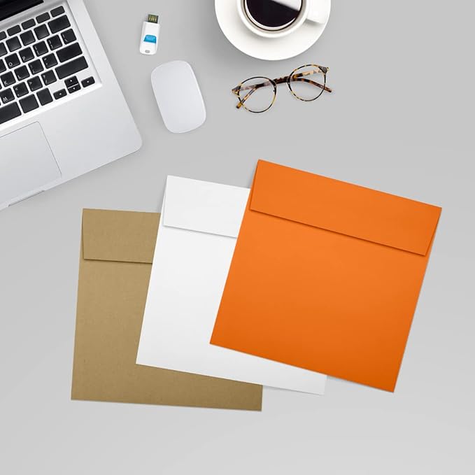 LUXPaper Square Invitation Envelopes | Peel & Press | 6 1/2" x 6 1/2" | - Image 8