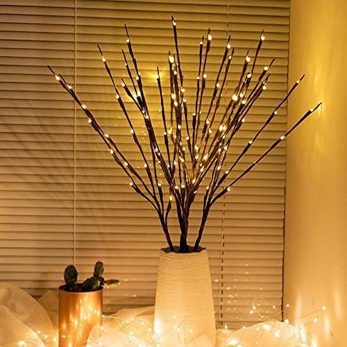 DK177 6 Pack Led Branch Light Battery Operated Lighted Branch Vase Filler - Image 9