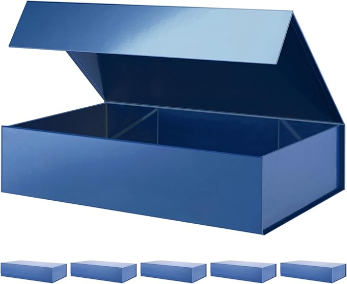 PACKHOME 6 Extra Large Gift Boxes 17.5x11.3x4.3 Inches, Sturdy Shirt Boxes by PACKHOME