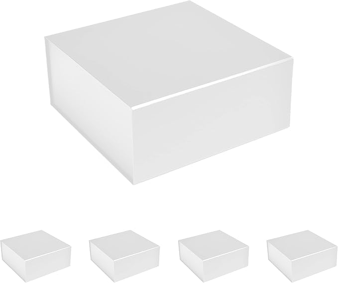 CECOBOX - Gift Boxes with Lids for Presents 6"x6"x2.75" - Matte, Collapsible by cecobox