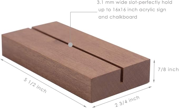 UNIQOOO 6 Pack 5.5” Wood Stands - Image 5