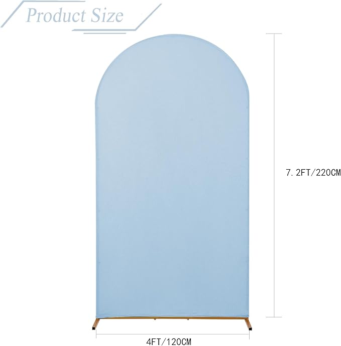 bricia Wedding Arch Backdrop Stand Cover, 7.2FT Double Sided Stretchy Arch - Image 2