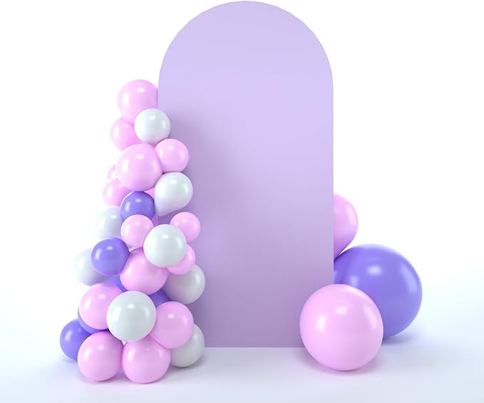 bricia Wedding Arch Backdrop Stand Cover, 6.6FT Double Sided Stretchy Arch by bricia