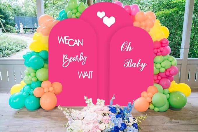 Hot Pink 7.2ft Arch Backdrop Cover - Image 7