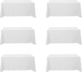 BRILLMAX 6 Pack White Tablecloths by BRILLMAX