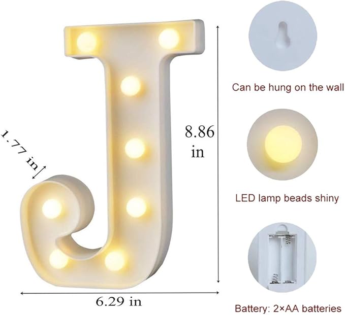 MUMUXI Marquee Light Up Letters | Large Light Up Numbers | Battery Powered and - Image 2