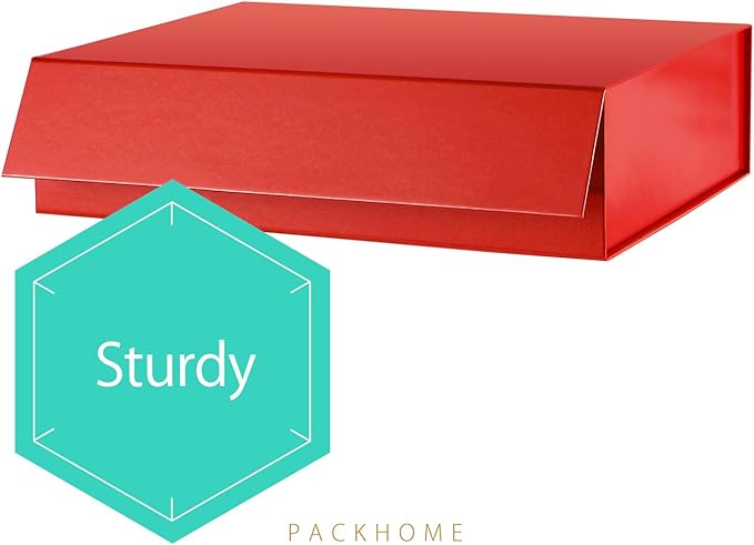PACKHOME 6 Gift Boxes 11.5x8x2.5 Inches, Sturdy Shirt Boxes - Image 6
