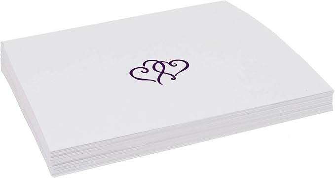 Linked Hearts Place Cards, Pre-cut and Scored - Image 4