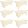 6-Pack 6ft Spandex Table Covers by Unknown
