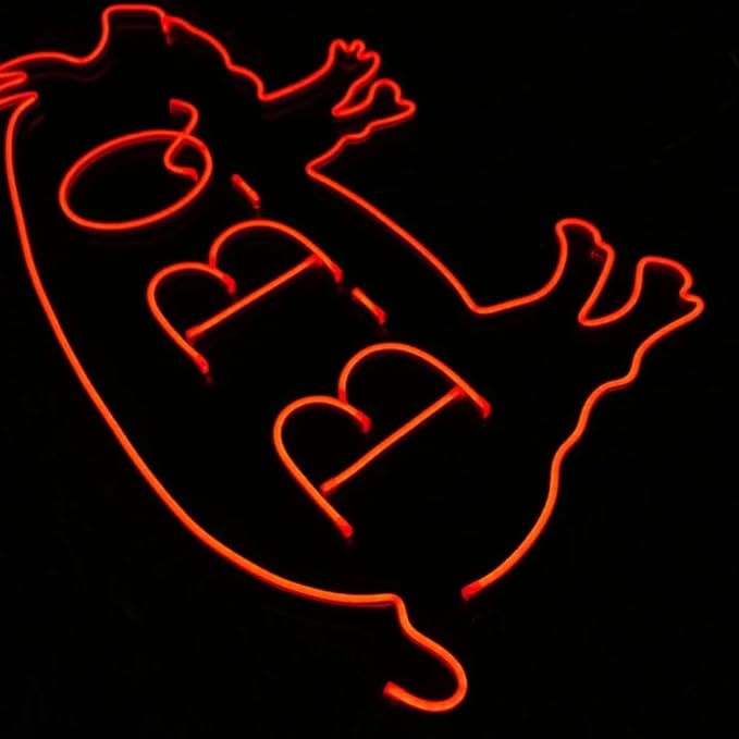 BBQ pig Led Sign, Pig Led Sign, Wall Decor, Animal Neon Sign, Custom Neon Sign - Image 3