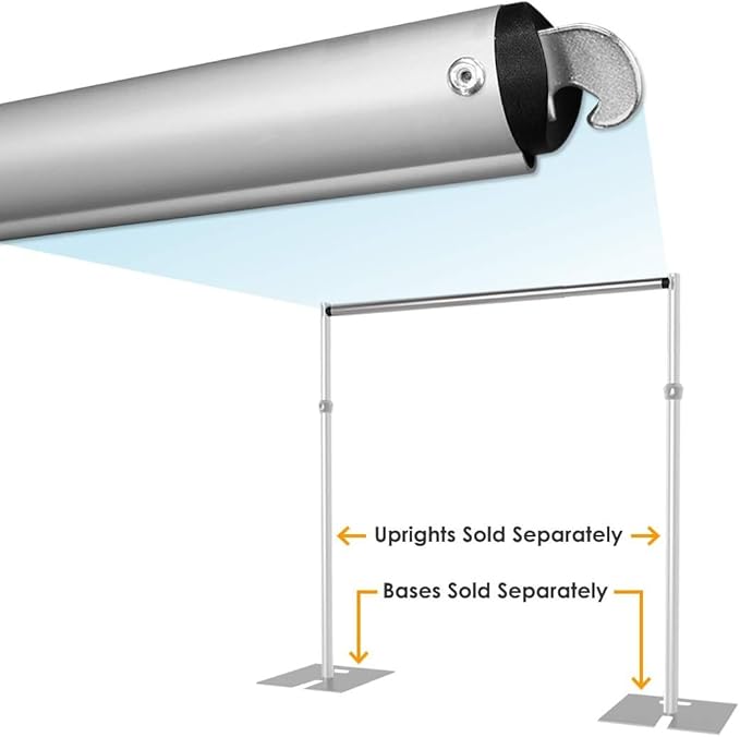 Portable Pipe and Drape Heavy Duty Backdrop Stand, ADJ Metal Frame and Heavy - Image 6
