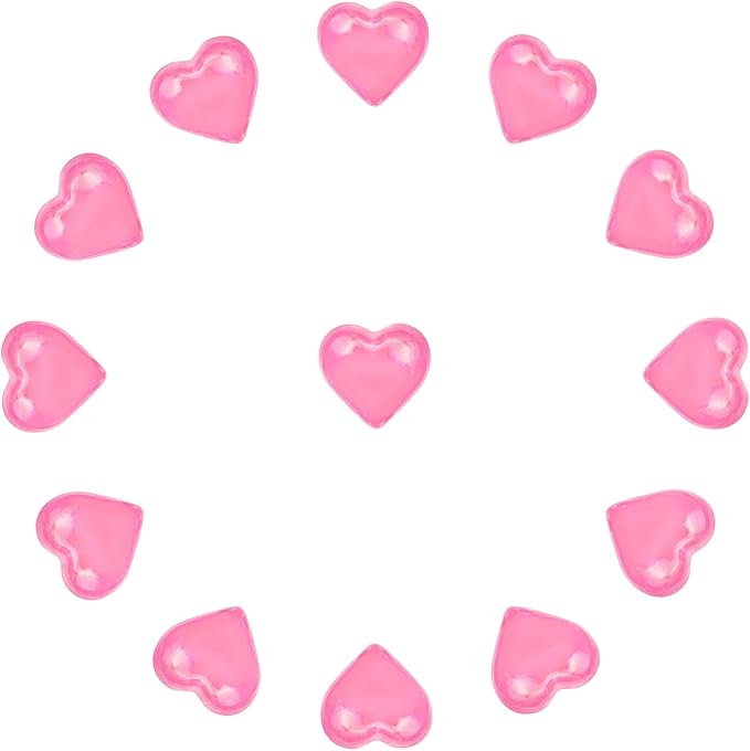 200pcs Pink Hearts Vase Filler Valentines Day Decorations, Acrylic Hearts - Image 3