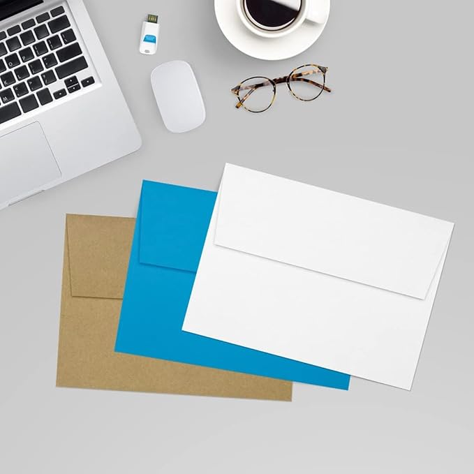 LUXPaper A7 Invitation Envelopes | Peel & Press | 5 1/4" x 7 1/4" | Brilliant - Image 5