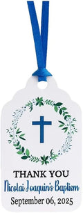 Mi Bautizo Baptism Christening Personalized Thank You Tags 20 pcs by AmysBubbling