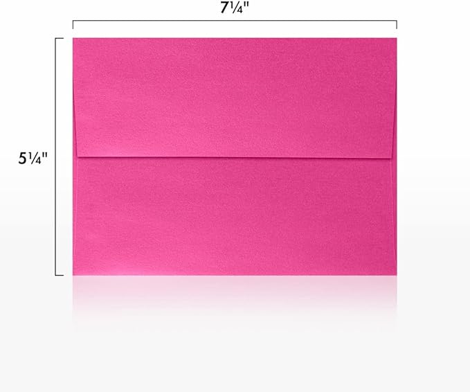 LUXPaper A7 Invitation Envelopes | Peel & Press | 5 1/4" x 7 1/4" | Azalea - Image 3