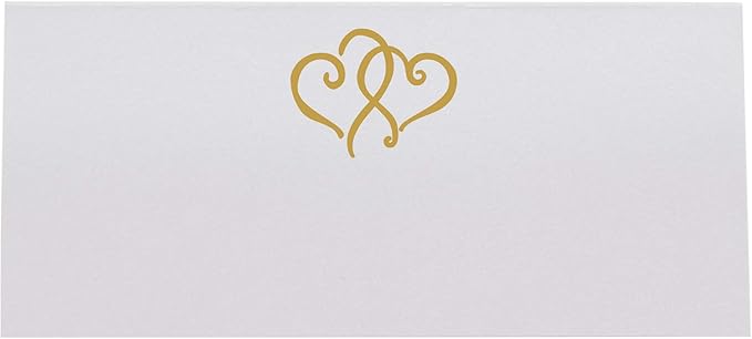 Linked Hearts Place Cards, Pre-cut and Scored - Image 3