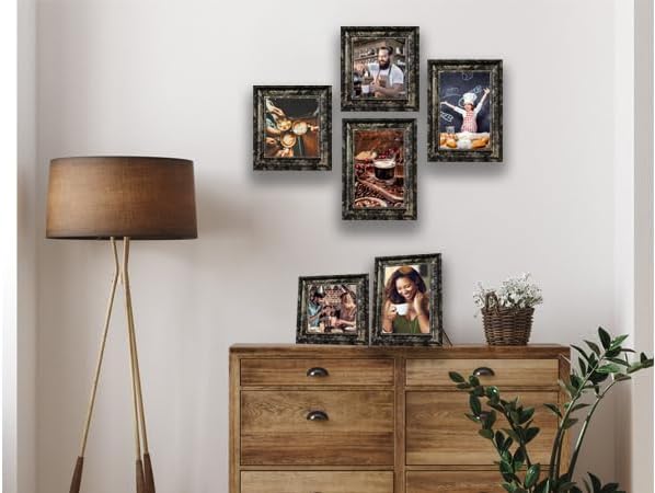 8x10 Picture Frames Set of 4- Rustic Retro Photo Frame - Image 7