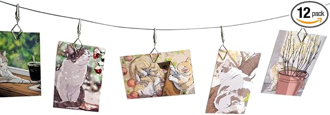 TFu Multi-Purpose Steel Wall Hanging Photo Display Cable Wire Rod by TFu