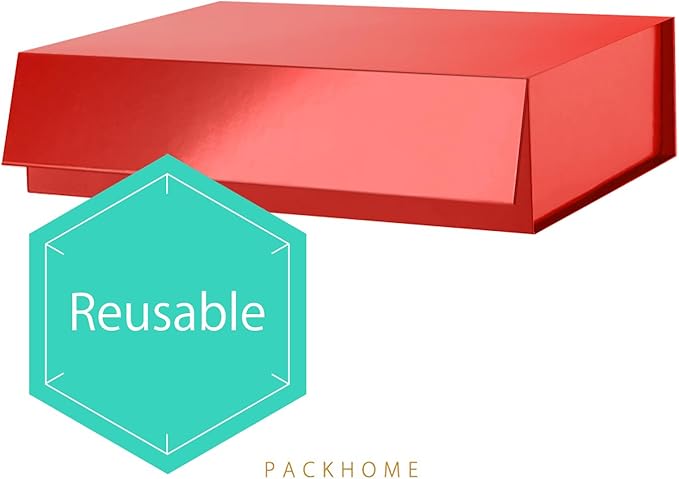 PACKHOME 6 Large Gift Boxes 13.5x10x3.5 Inches, Sturdy Shirt Boxes - Image 6