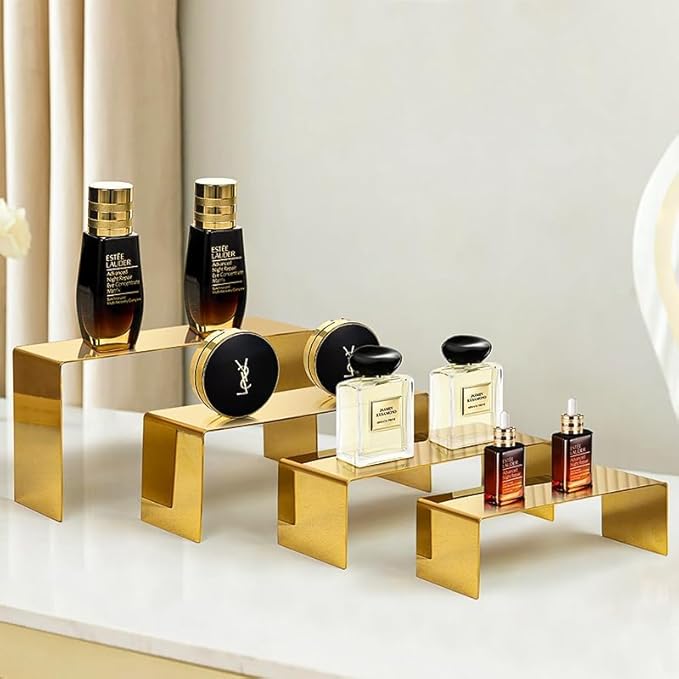 4 Pcs Gold Stainless Steel Display Risers, Display Stand - Image 6