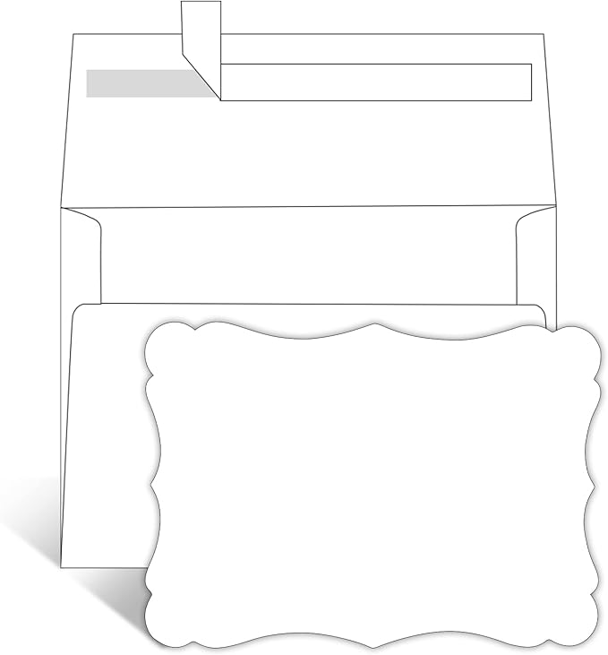 Goefun 100 Pack Blank Invitations by Goefun