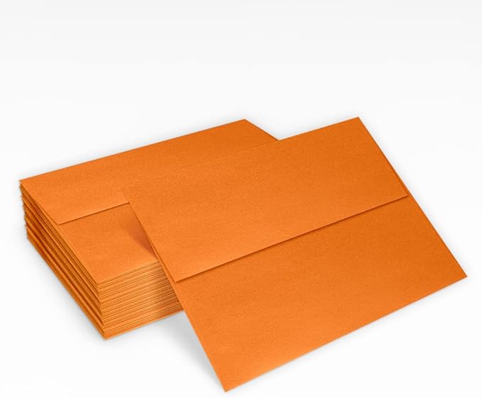 LUXPaper A7 Invitation Envelopes | Peel & Press | 5 1/4" x 7 1/4" | Flame - Image 5