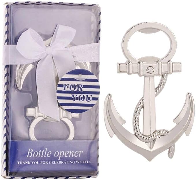 24 PCS Nautical Themed Anchor Party Favors Beer Bottle Opener Party Souvenirs - Image 8