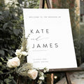 Minimalist Welcome Sign Template, Script Modern Wedding Signs, Large Size by Unknown