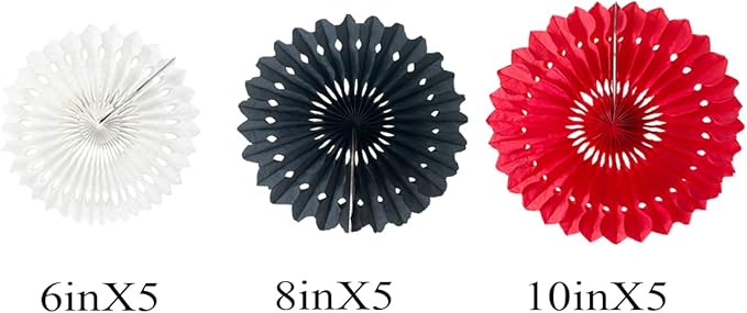 15pcs Paper Fans Set - Image 2
