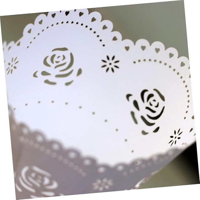 jojofuny 40 Pcs Rose Petals Party Confetti Cone Holder Candy Cone Bags Confetti - Image 4