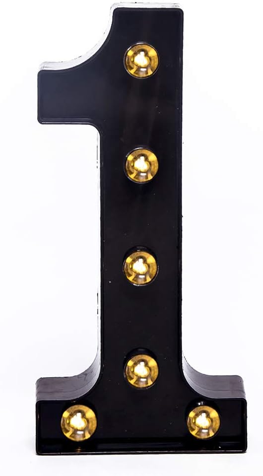 Foaky Black Marquee Numbers, Light Up Numbers, Lights Sign by Foaky