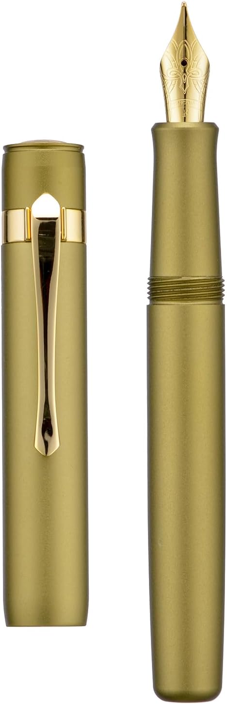 HONG DIAN M2 Black Forest Mini Fountain Pen, Extra Fine Soft Nib & Sleek Shape - Image 9