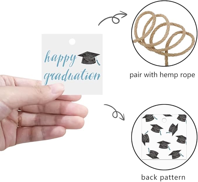 50 Pcs Graduation Gift Tags, Congrats Grad Party Favors Gift Tags - Image 3