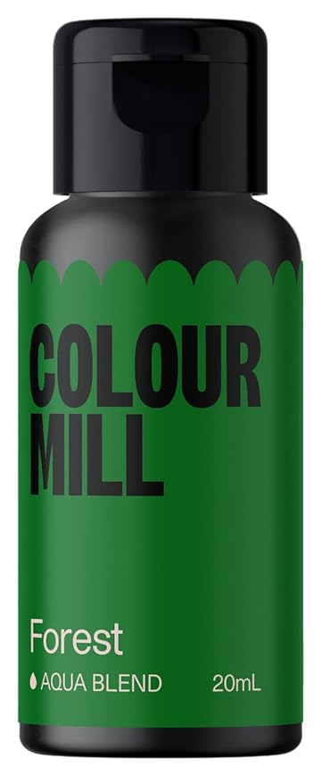 Colour Mill Aqua Blend Water-Based Food Coloring, 20 Milliliters Forest by ColourMill