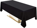 Surmente Black Tablecloth 60 x 102-inch Rectangular Polyester Table Cloth by Surmente
