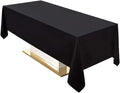Surmente 10 Pack Black Tablecloth 60 x 102-inch Rectangular Polyester Table by Surmente