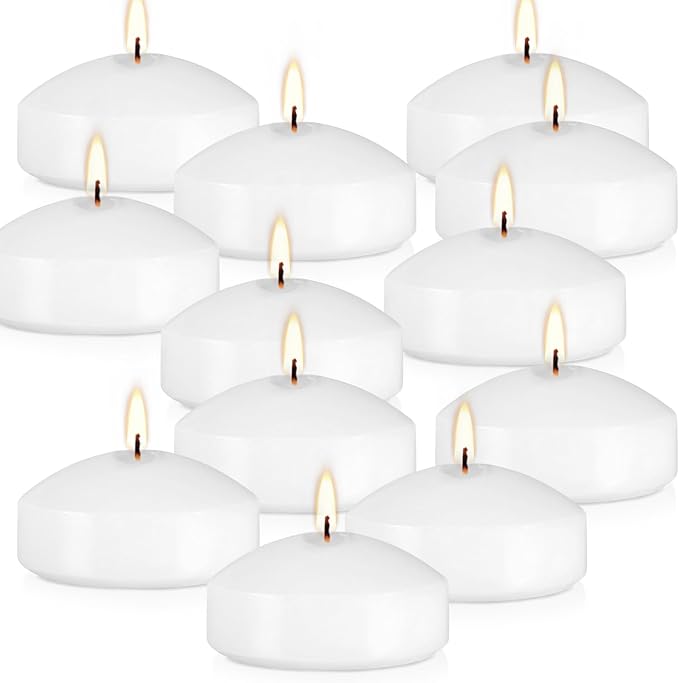 12 Floating Candles, Smoke-Free and odorless, Burning continuously - Image 2